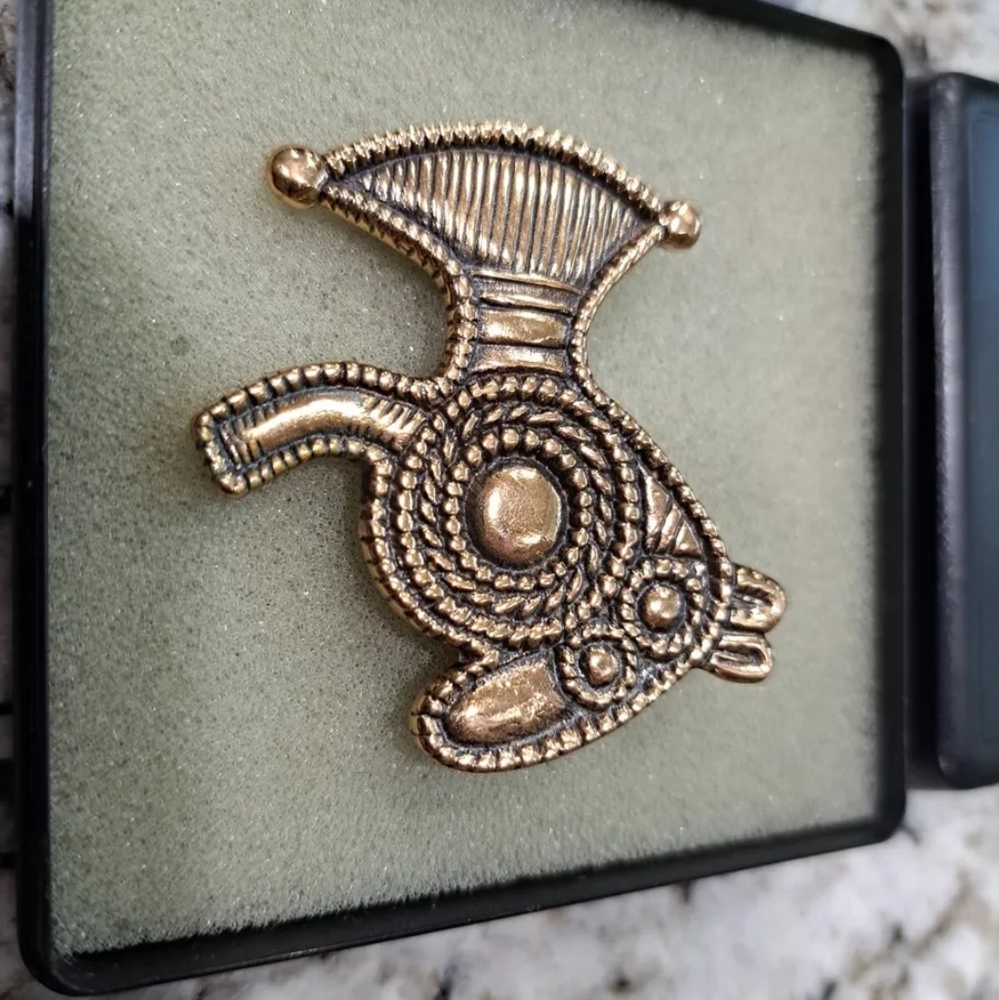 Retired Bronze Brooch Museums Kopi Smykker